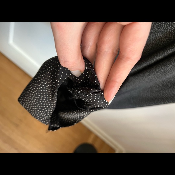 Vintage 90s Liz Claiborne Black and White Dotted Long Sleeve Jumpsuit with Belt - Picture 11 of 16